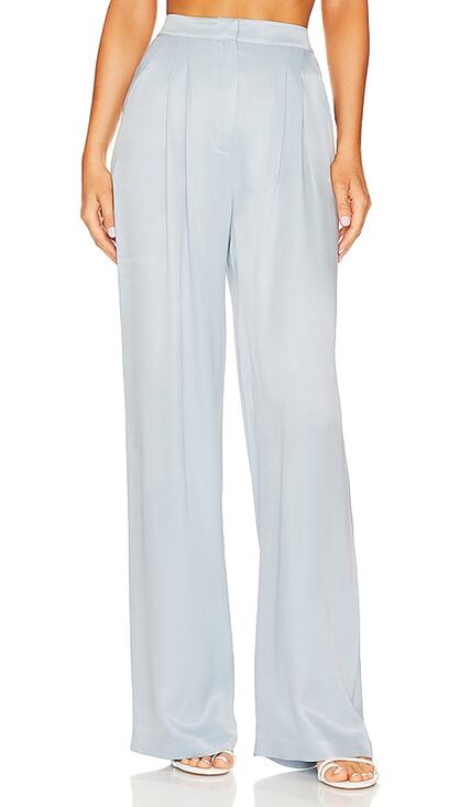 Selmacilek Pants - Selmacilek Elegant Baby Blue Revolve Pants Size M